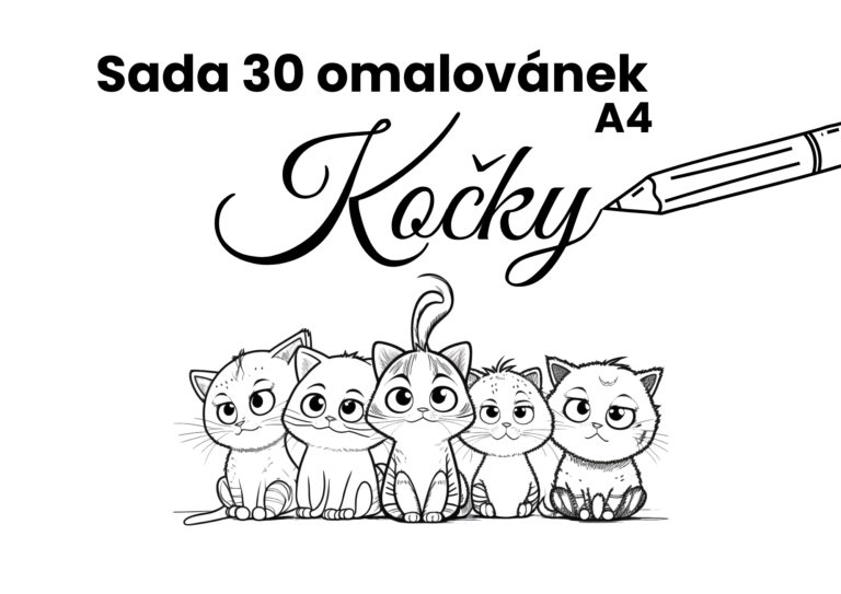 30 roztomilých omaľovánok s mačkami pre všetkých milovníkov chlpatých miláčikov