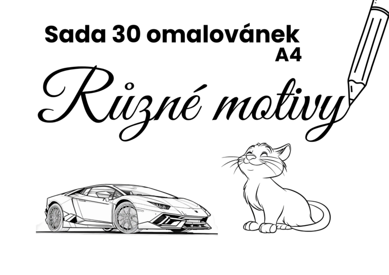 Balíček 30 omaľovánok zadarmo na stiahnutie