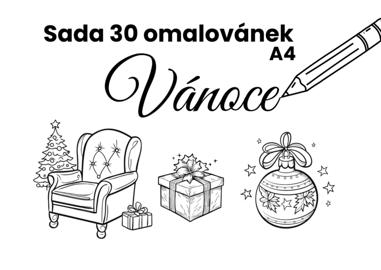 30 vianočných omaľovánok, ktoré rozžiaria váš sviatočný čas